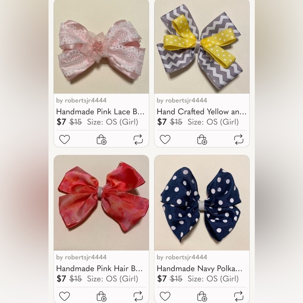 Hair Bow Bundle for Kids (4 for $20)